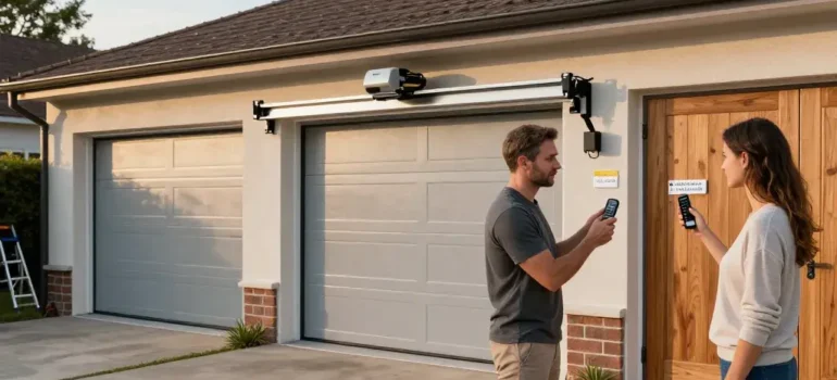 Combien coûte une porte de garage : le prix par type et motorisation